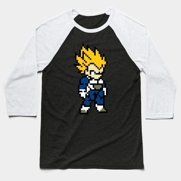 Super Saiyan Vegeta Baseball T-Shirt by Herrera_Sensei